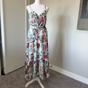 NWT Floral Spaghetti Strap Maxi Dress